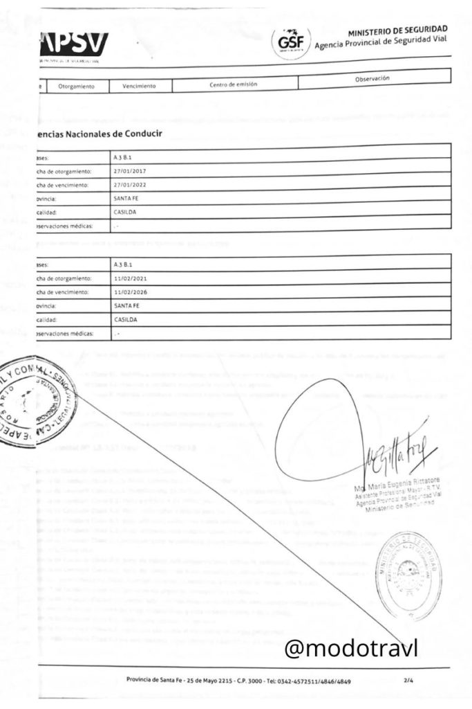 Certificado de validez y autenticidad (página 3)