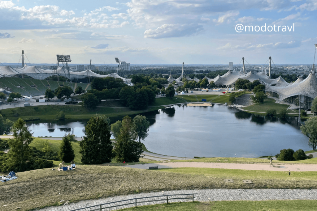 El Olympia Park, donde fueron las olimpiadas de Munich de 1972